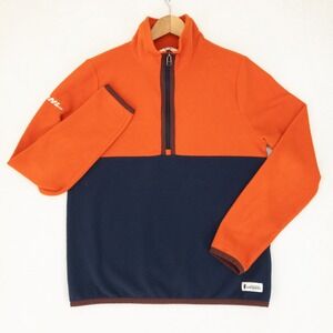 Cotopaxi Amada Half Zip Fleece Pullover Women Small Orange Blue Colorblock